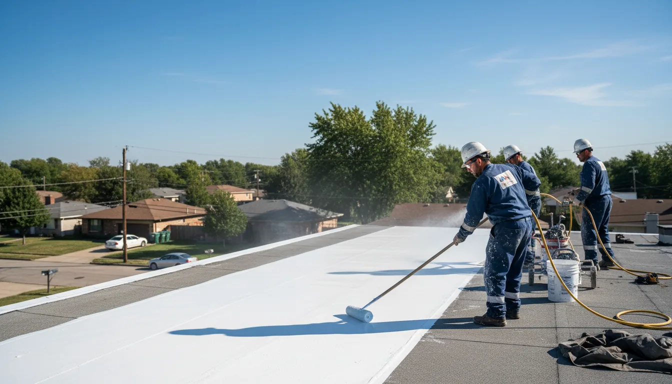 Commercial roof coating in Starrucca, PA near me